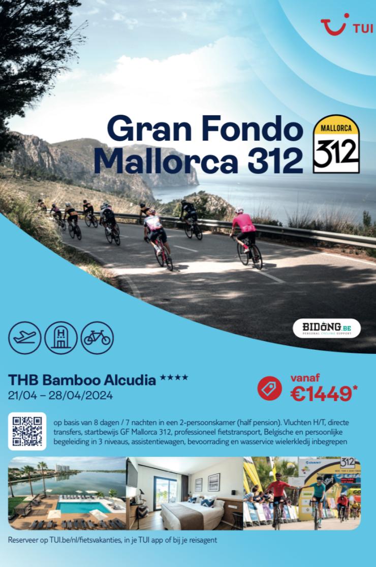 Bidong fietsvakantie fietstransport Mallorca 